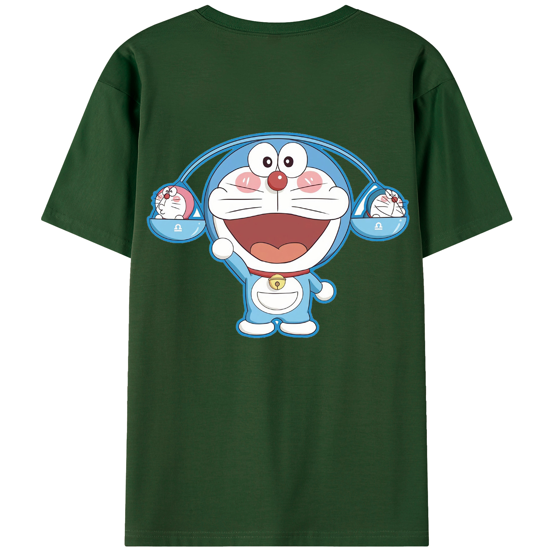 （画像用） ドラえもん Doraemon 綿100％半袖Tシャツ（背面プリント）